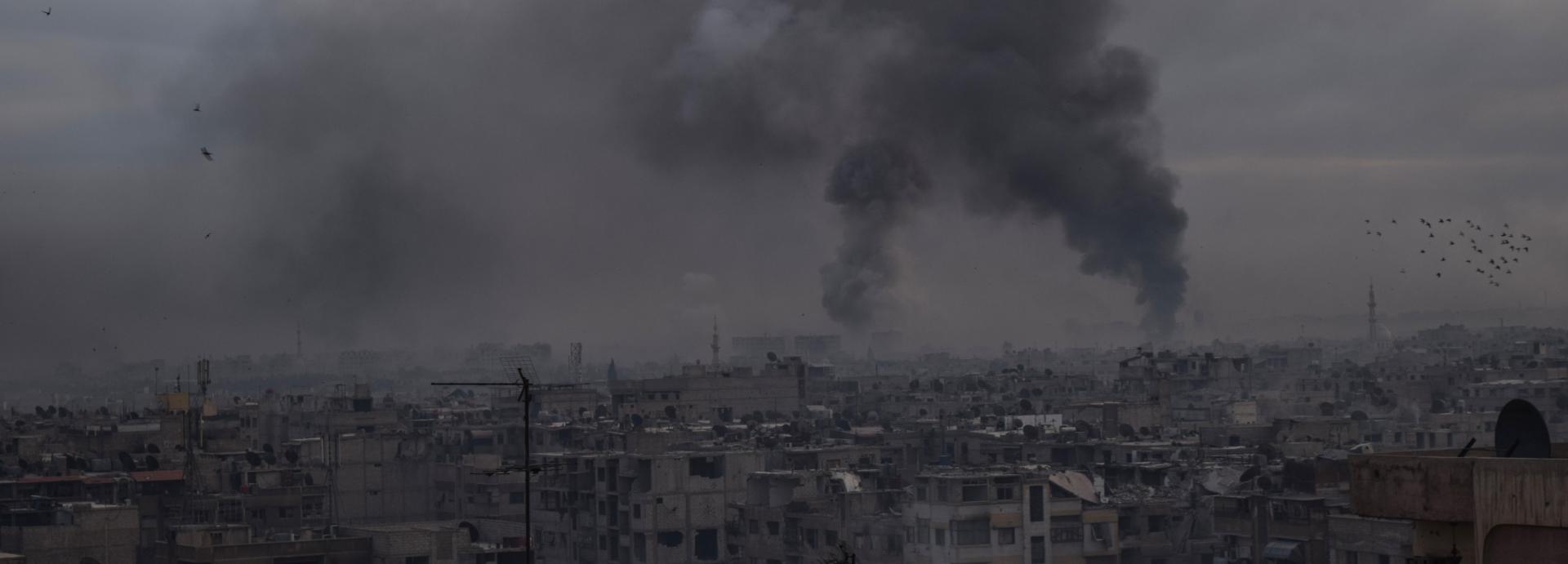 Aftermath of Airstrikes in Syria