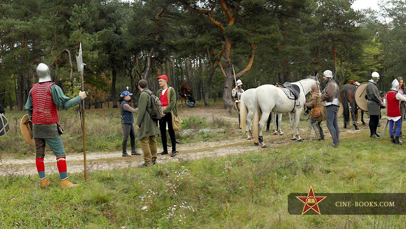 Good-humored giants and a disobedient pony. How we shot “The Brave Little Tailor” cine-book
